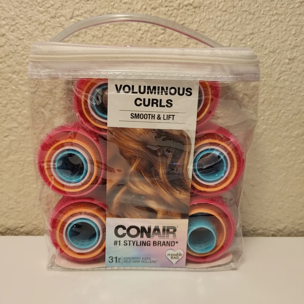 Conair 31pk Assorted Sizes Self-Grip Rollers